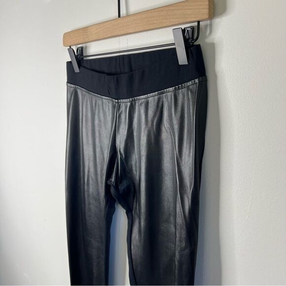 Hatch Night Out Faux Leather Maternity Leggings Black Size Small - Picture 5 of 9